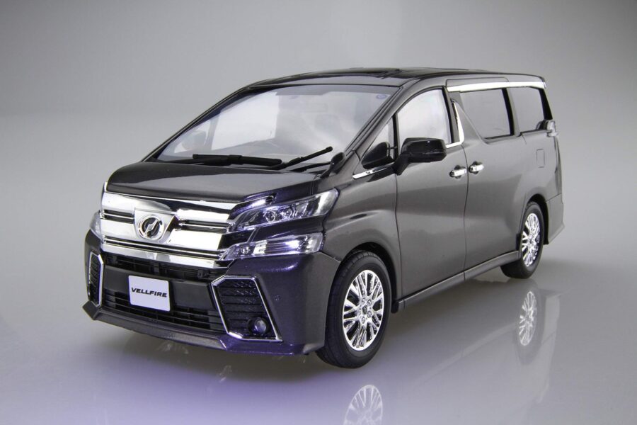 1:24 Scale Fujimi Toyota Vellfire ZA G Edition (Black) Snap Kit - Image 4