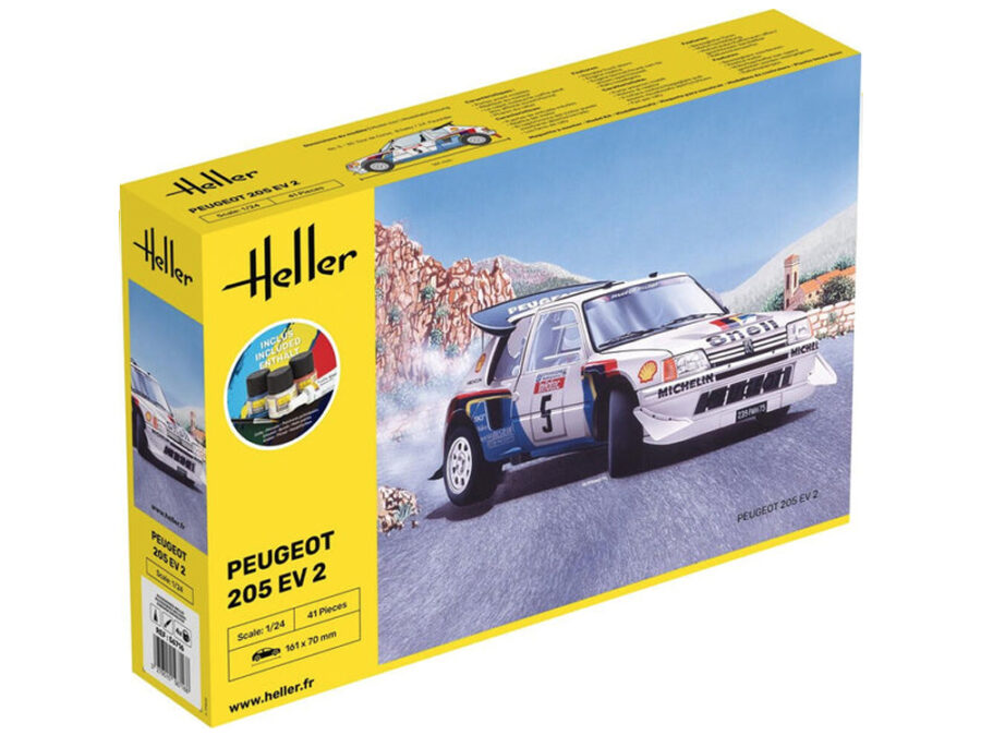 1:43 Scale Heller STARTER KIT - Peugeot 205 EV 2
