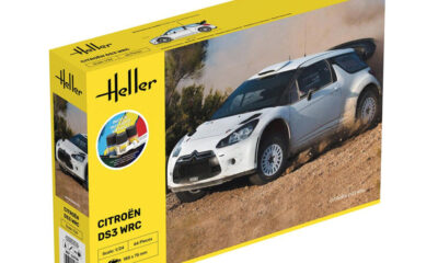 1:24 Scale Heller Citroen DS3 WRC Model Starter Kit inc Paints and Cement
