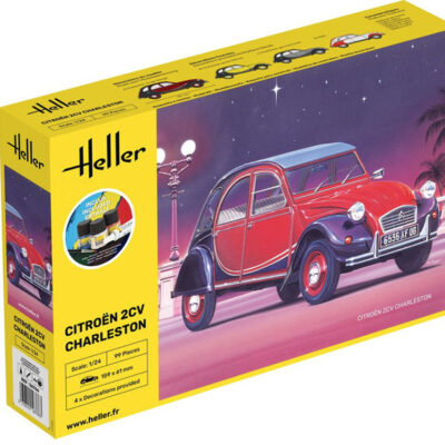 1:24 Scale Heller Starter Kit - Citroen 2 CV Charleston Car Model Kit