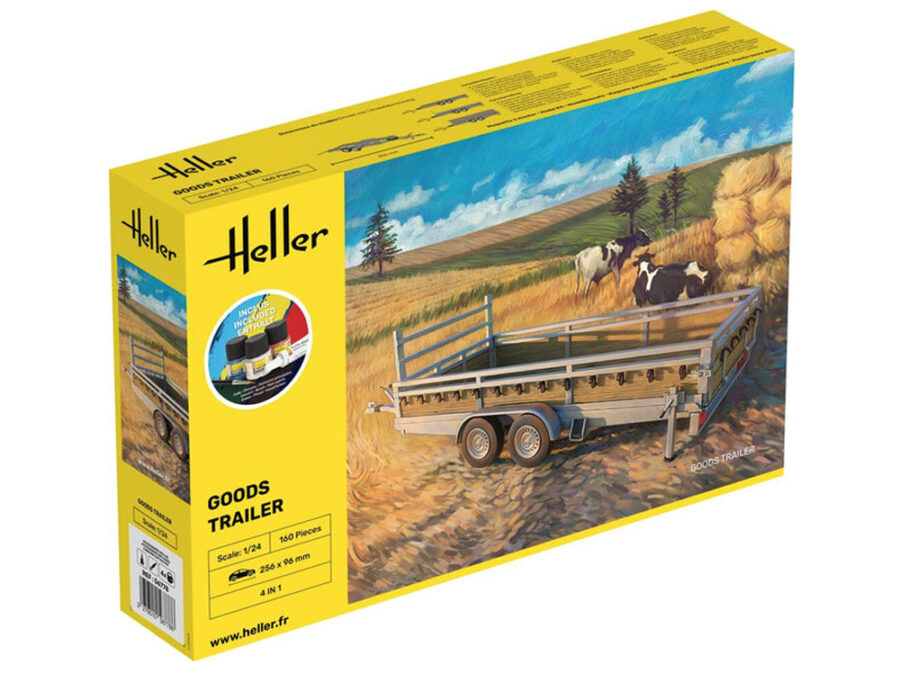 1:24 Scale Heller STARTER KIT - Goods Trailer