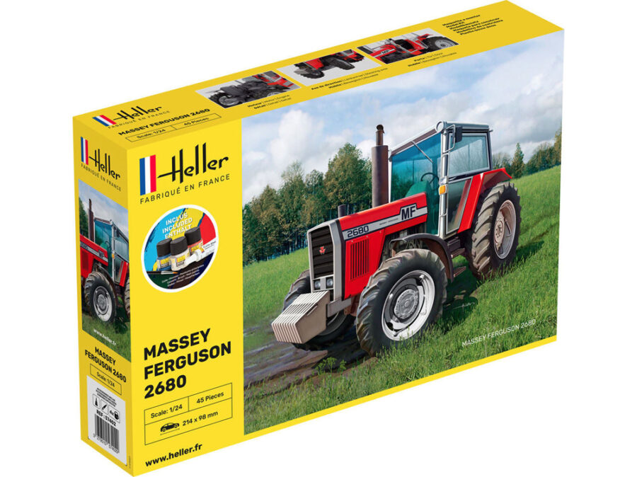 1:24 Scale Heller STARTER KIT - Massey Ferguson 2680