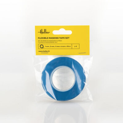 Heller Flexible Masking Tape Set (1, 2, 3, 6 mm x 18m)