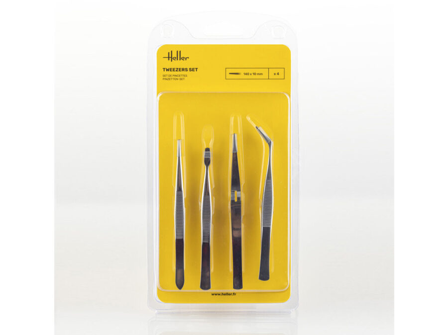Heller Tweezers Set (4 pieces)