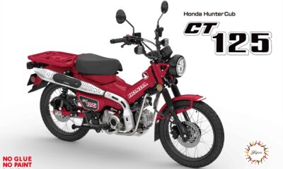 1:12 Scale Fujimi Honda CT125 (Hunter Cub/Growing Red) Snap Kit
