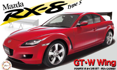 1:24 Scale Fujimi Mazda RX-8 Type S (w/GT-W Wing) Model Kit