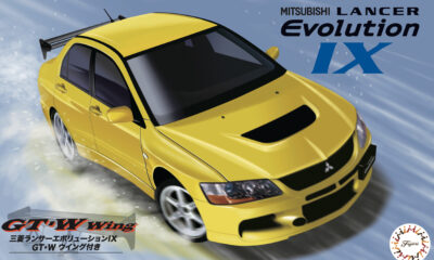 1:24 Scale Fujimi Mitsubishi Lancer Evolution IX GSR (w/GT Wing) Model Kit