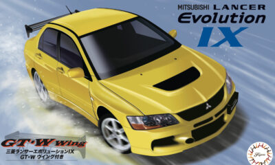 1:24 Scale Fujimi Mitsubishi Lancer Evolution IX GSR (w/GT Wing) Model Kit