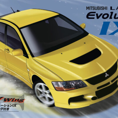 1:24 Scale Fujimi Mitsubishi Lancer Evolution IX GSR (w/GT Wing) Model Kit