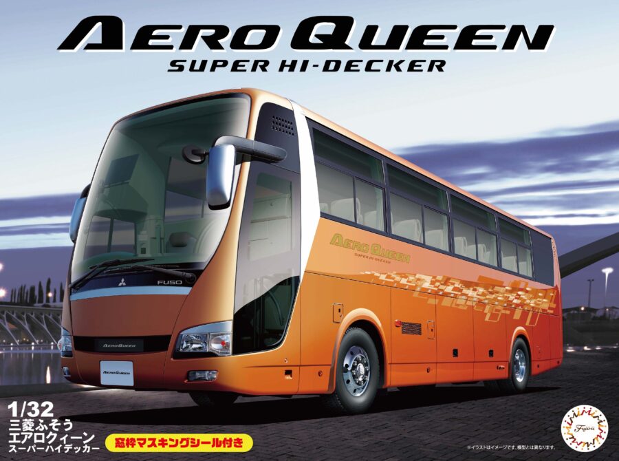 1:32 Scale Fujimi Mitsubishi Fuso Aero Queen Super Hi-Decker Model Kit