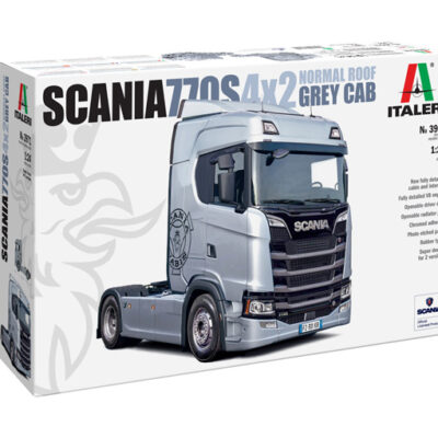 1:24 Scale Italeri Scania S770 4x2 Normal Roof "Grey Cab" Model Kit