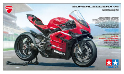 1:12 Scale Tamiya Ducati Superleggera V4 with Racing Parts Model Kit