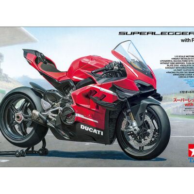 1:12 scale Tamiya Ducati Superleggera V4 with Racing Parts Model Kit