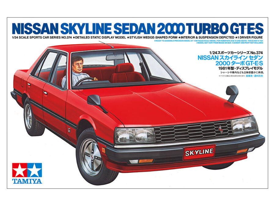 1:24 Scale Tamiya Nissan Skyline Sedan 2000 Turbo GT-ES Model Kit