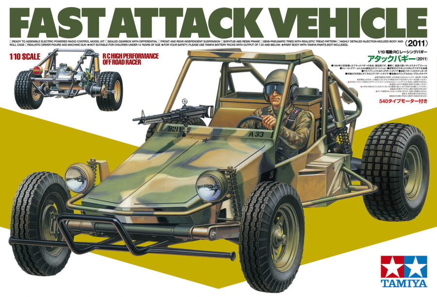1:10 Scale Tamiya Fast Attack Vehicle (2011) Radio Control Kit