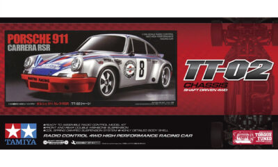 1:10 Scale Tamiya Porsche 911 Carrera RSR Martini (TT-02) Radio Control Kit