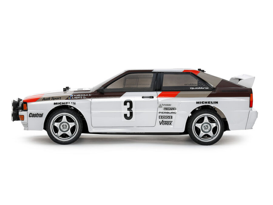 1:10 Scale Tamiya Audi Quattro Rally A2 (TT-02) Radio Control Kit - Image 4