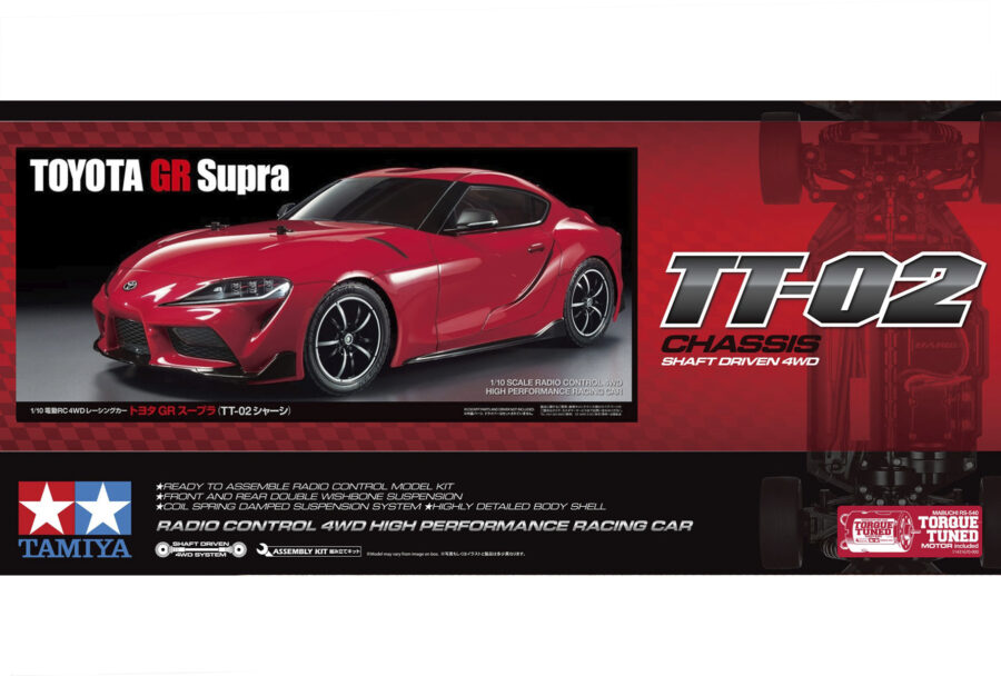 1:10 Scale Tamiya Toyota GR Supra 2019 (TT-02) Radio Control Kit