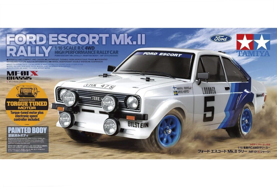 1:10 Scale Tamiya Ford Escort Mk II Rally (MF-01X) Radio Control Kit