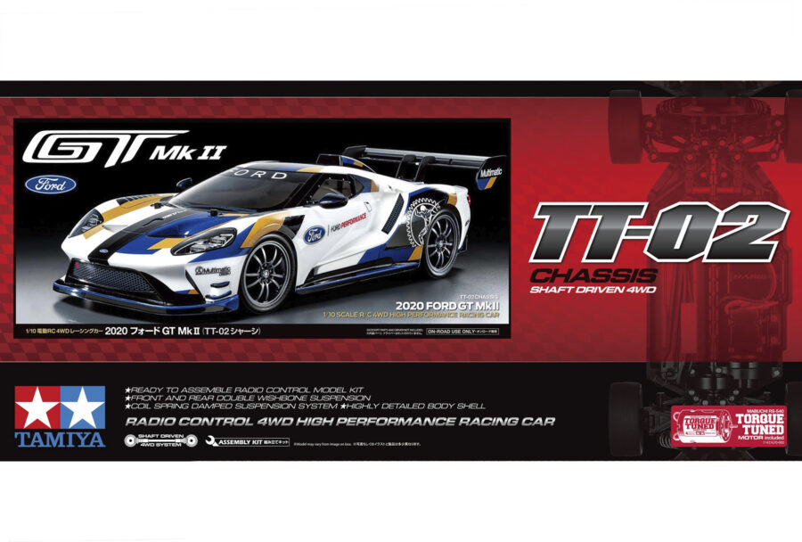 1:10 Scale Tamiya Ford GT Mk.II 2020  (TT-02) Radio Control Kit
