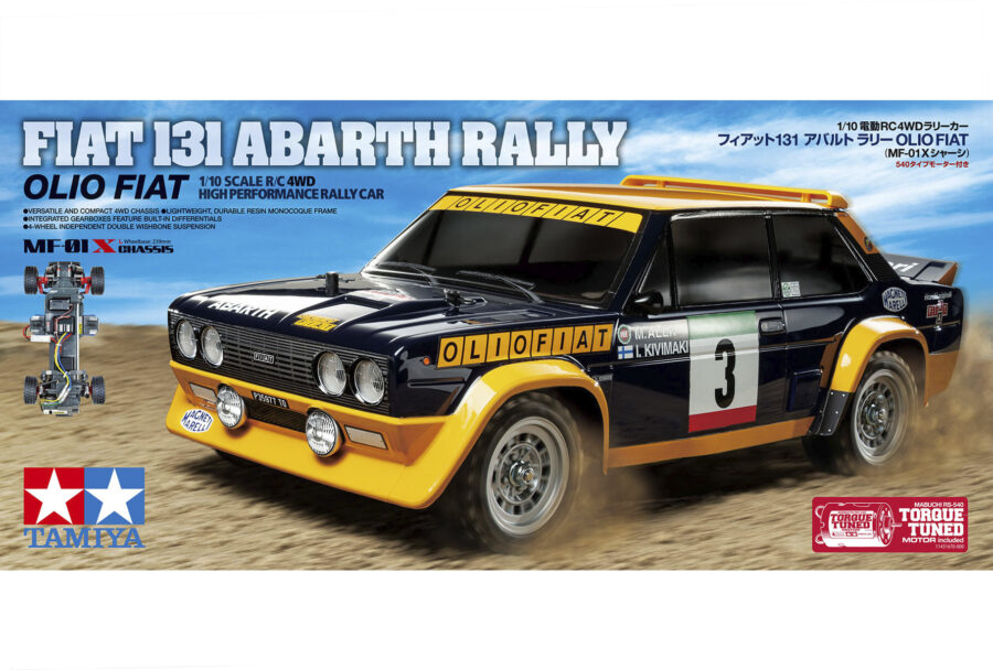 1:10 Scale Tamiya Fiat 131 Abarth Rally MF-01X Radio Control Kit