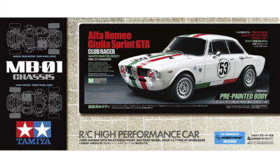 1:10 Scale Tamiya Alfa Romeo Giulia Sprint GTA Club Racer (MB-01) Radio Control Kit