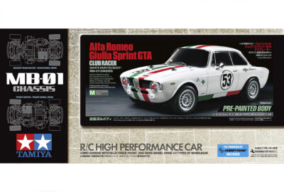 1:10 Scale Tamiya Alfa Romeo Giulia Sprint GTA Club Racer (MB-01) Radio Control Kit