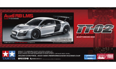 1:10 Scale Tamiya Audi R8 LMS 2008 (TT-02) Radio Control Kit