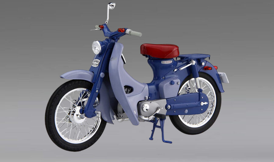 1:12 Scale Fujimi Honda Super Cub C100 '58 Bike Model Kit - Image 2