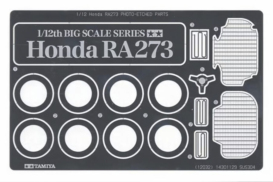 1:12 Scale Tamiya Honda RA273 F1 Car with Photo-Etched Parts Model Kit - Image 6