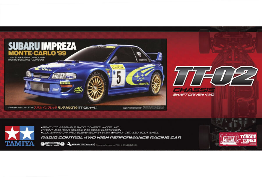 1:10 Scale Tamiya Subaru Impreza Monte-Carlo '99 (TT-02) Radio Control Kit