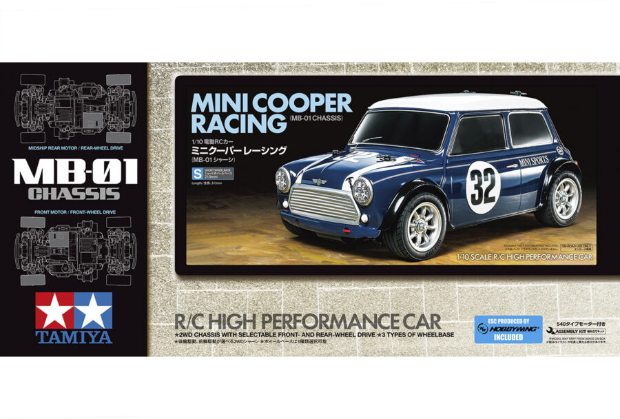 1:10 Scale Tamiya Mini Cooper Racing (MB-01) Radio Control Kit
