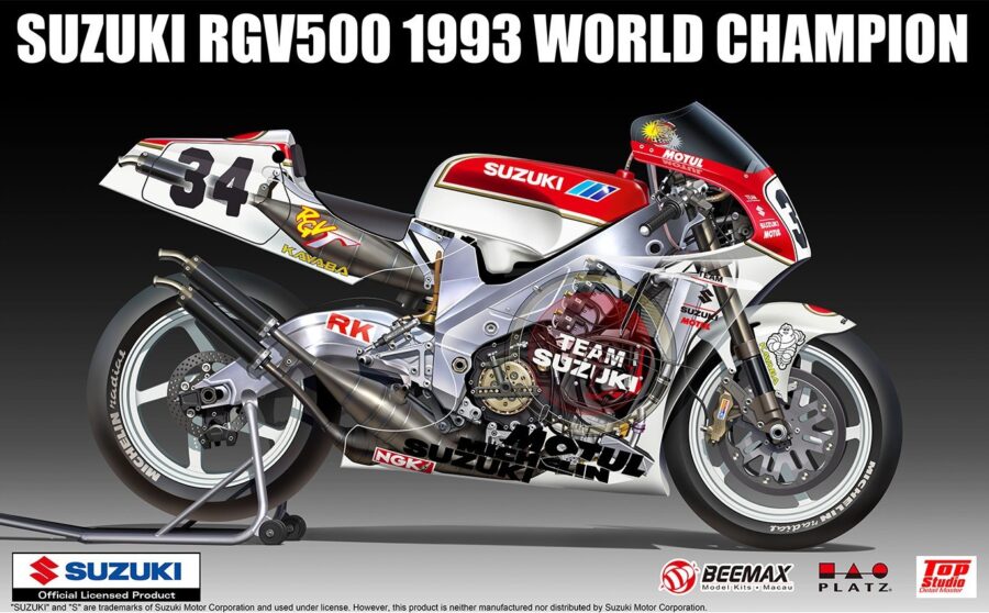 1:12 Scale Beemax Suzuki RGV500 1993 World Champion Moto 500