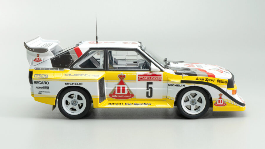 1:24 Scale Beemax Audi Quattro S1 E2 Monte-Carlo Rally '86 Model Kit - Image 3