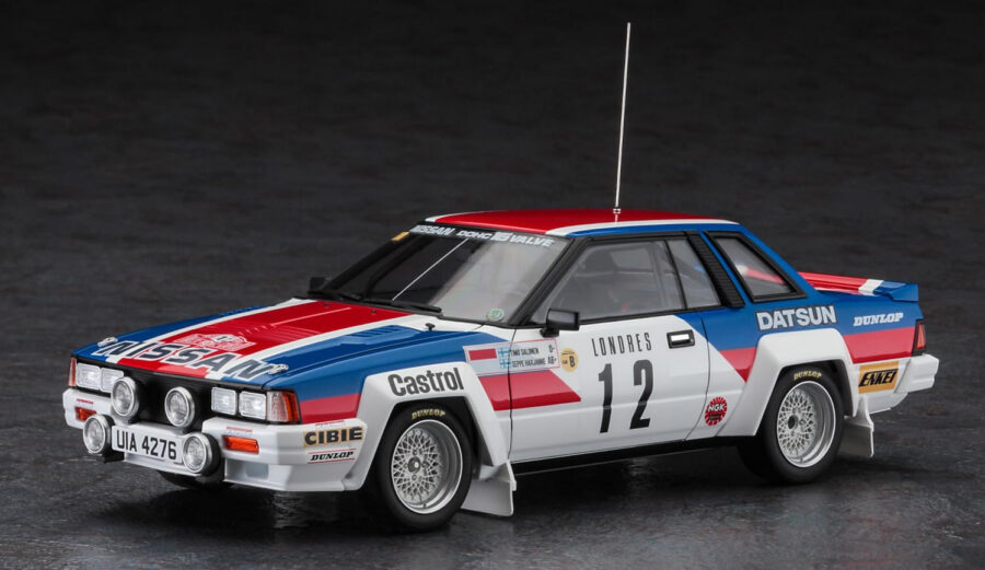 1:24 Scale Hasegawa Nissan 240RS BS110 1983 Monte Carlo Rally Car Model Kit - Image 2
