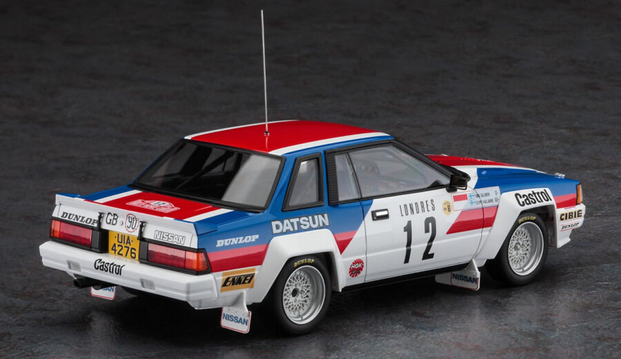 1:24 Scale Hasegawa Nissan 240RS BS110 1983 Monte Carlo Rally Car Model Kit - Image 3