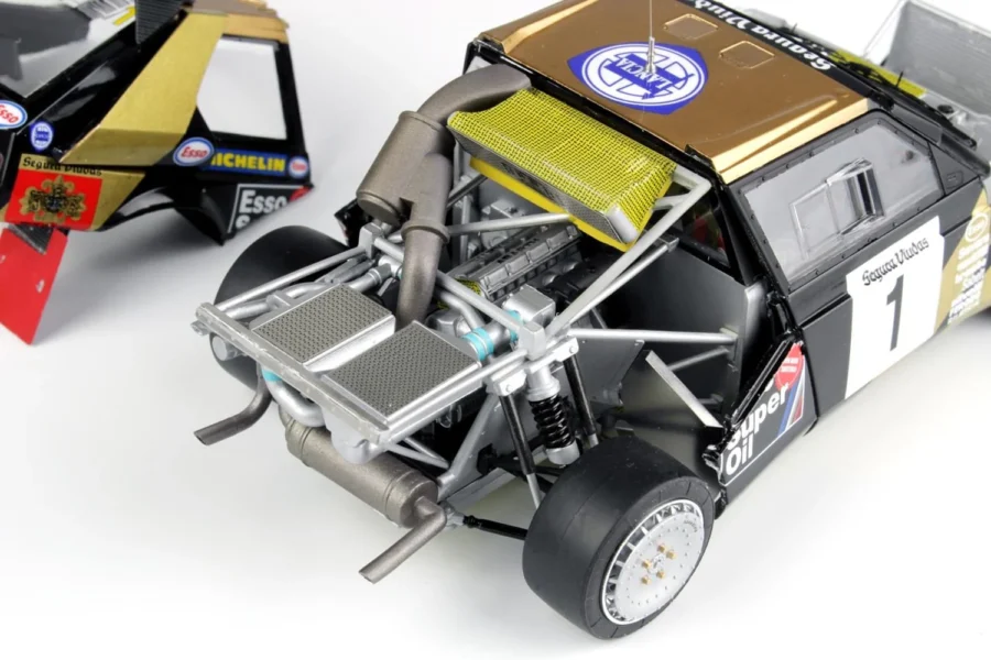 1:24 Scale Beemax Lancia Delta S4 Catalunya Rally 1986 Model Kit - Image 5