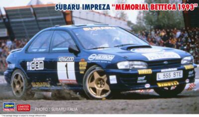 1:24 Scale Hasegawa Subaru Impreza GC8 Colin McRae 1993 Memorial Bettega Car Model Kit