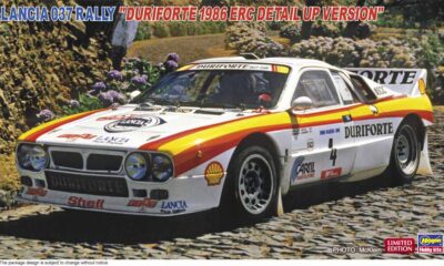 1:24 Scale Hasegawa 1986 Lancia 037 Rally Car -Duriforte ERC Detail Up Version Model Kit