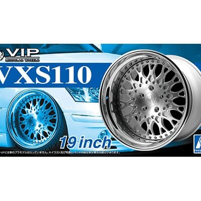 1:24 scale Aoshima VIP Modular VXS110 19 inch Wheels & Tyres Set