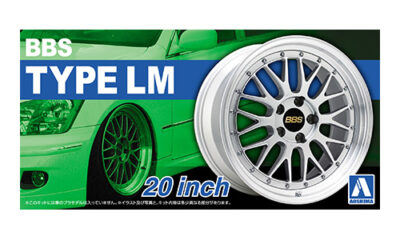 1:24 Scale Aoshima BBS LM 20 inch Wheel And Tyre Set
