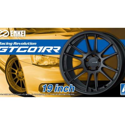 1:24 scale Aoshima Enkei GTC 01RR 19inch Wheels & Tyre Set