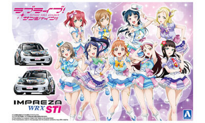 1:24 Scale Aoshima Love Live! Sunshine!! GRB Impreza Model Kit