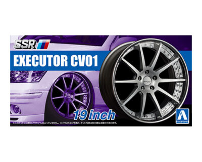 1:24 Scale Aoshima SSR Executor CV01 19 inch Wheels and Tyre Set