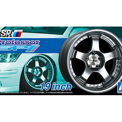 1:24 scale Aoshima SSR Professor SP1 19 inch Wheels and Tyre Set