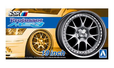 1:24 Scale Aoshima SSR Professor MS3 19 inch Wheels and Tyre Set
