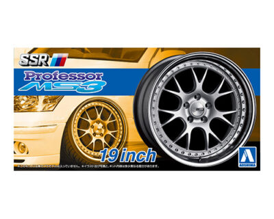 1:24 Scale Aoshima SSR Professor MS3 19 inch Wheels and Tyre Set