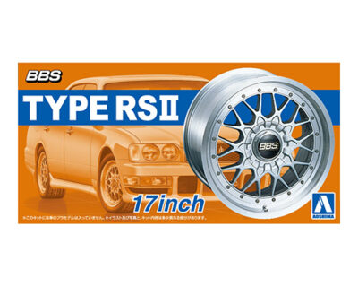 1:24 Scale Aoshima BBS RS II 17 inch Wheel And Tyre Set