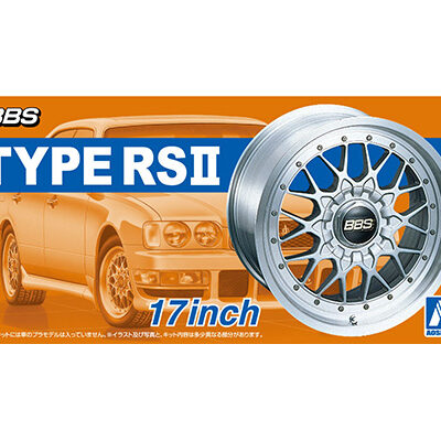 1:24 scale Aoshima BBS RS II 17 inch Wheel And Tyre Set