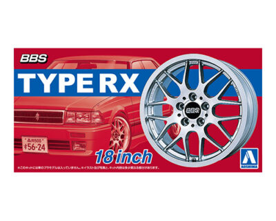 1:24 Scale Aoshima BBS RX 18 inch Wheel And Tyre Set